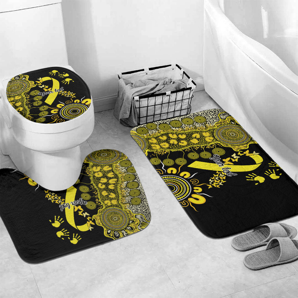 Sarcoma Support Rare Cancer Strength Personalised Bathroom Set Aboriginal Ribbon Dot Painting