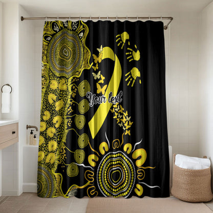 Sarcoma Support Rare Cancer Strength Personalised Bathroom Set Aboriginal Ribbon Dot Painting
