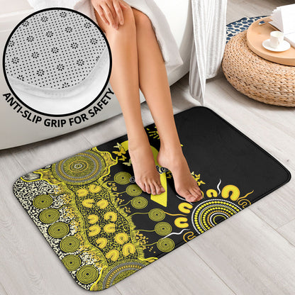 Sarcoma Support Rare Cancer Strength Personalised Bathroom Set Aboriginal Ribbon Dot Painting