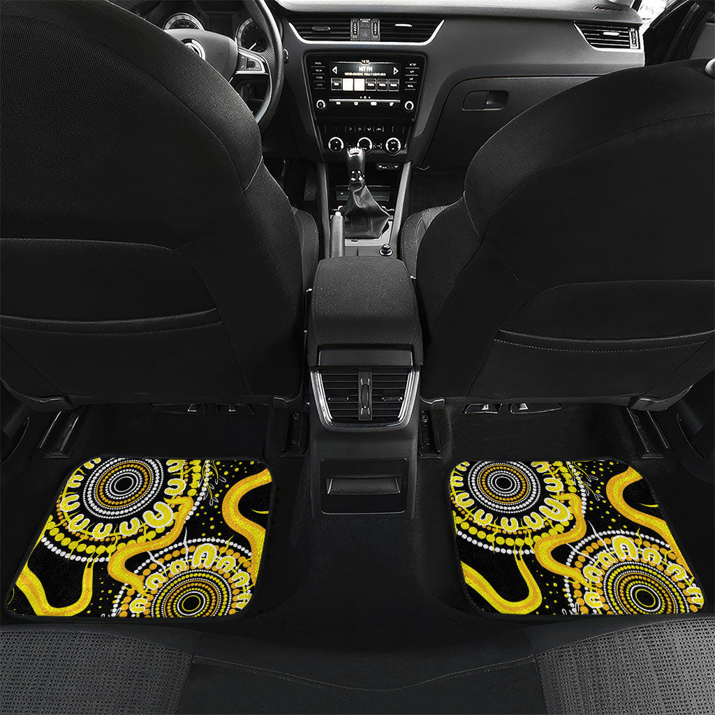 Sarcoma Support Rare Cancer Strength Personalised Car Mats Aboriginal Ribbon Dot Painting