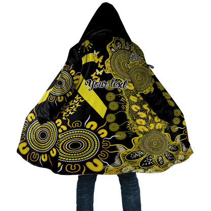 Sarcoma Support Rare Cancer Strength Personalised Cloak Aboriginal Ribbon Dot Painting