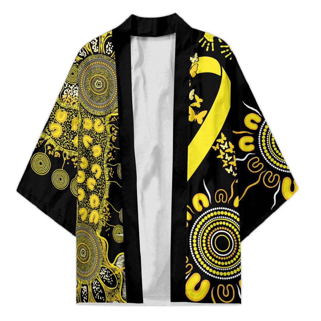 Sarcoma Support Rare Cancer Strength Personalised Kimono Aboriginal Ribbon Dot Painting