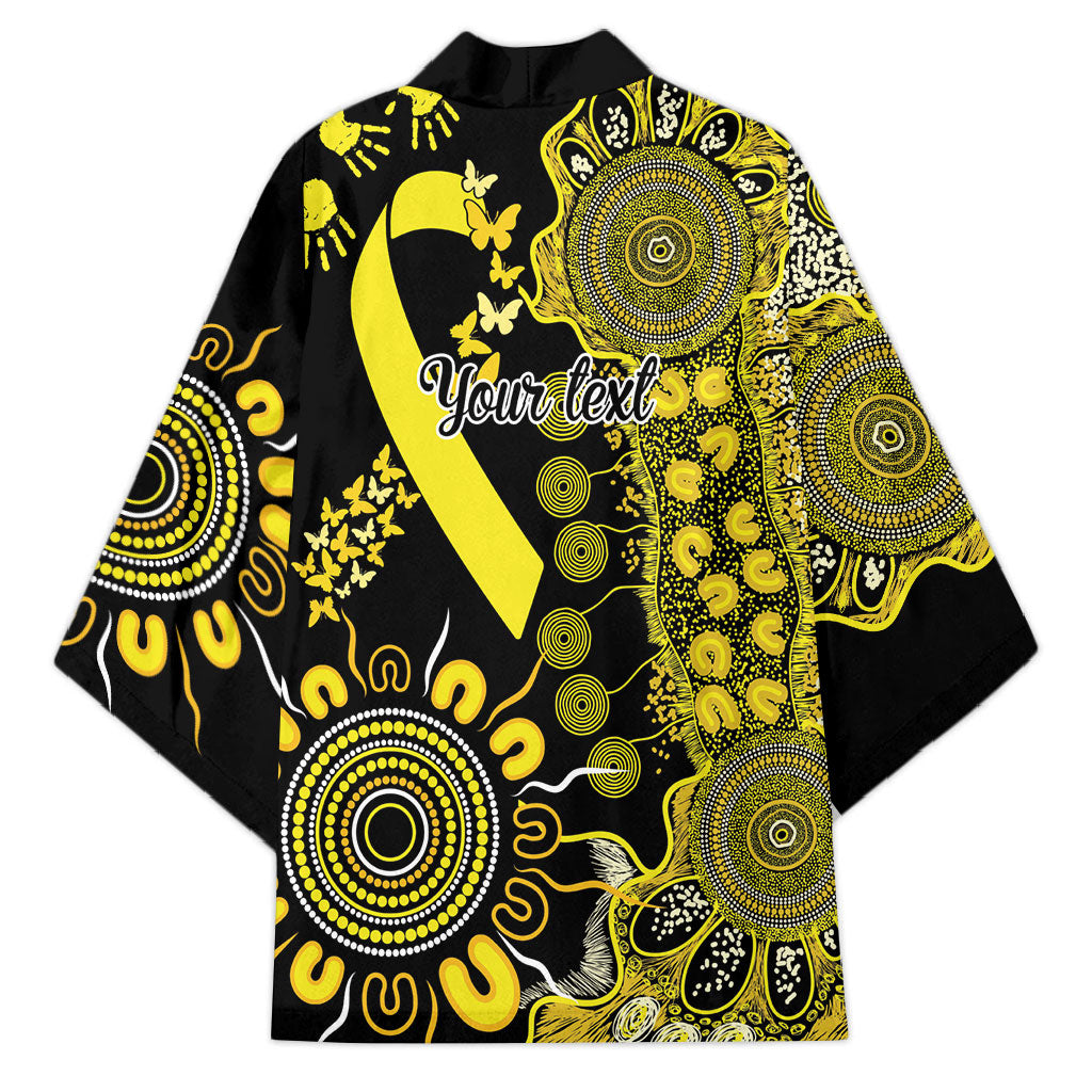Sarcoma Support Rare Cancer Strength Personalised Kimono Aboriginal Ribbon Dot Painting