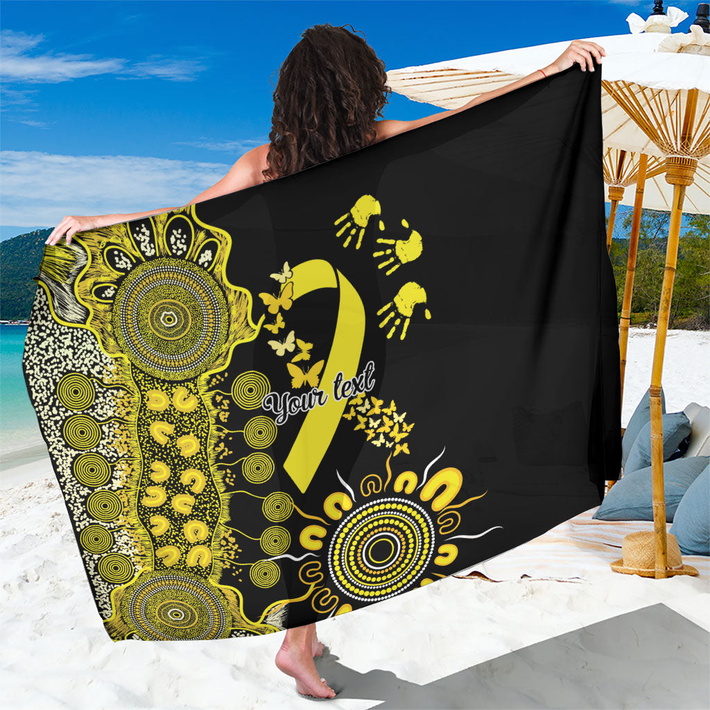 Sarcoma Support Rare Cancer Strength Personalised Sarong Aboriginal Ribbon Dot Painting