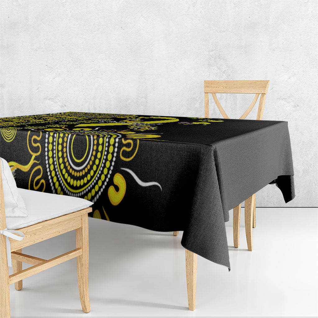 Sarcoma Support Rare Cancer Strength Personalised Tablecloth Aboriginal Ribbon Dot Painting