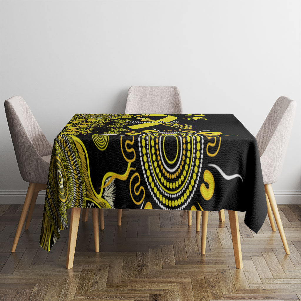 Sarcoma Support Rare Cancer Strength Personalised Tablecloth Aboriginal Ribbon Dot Painting