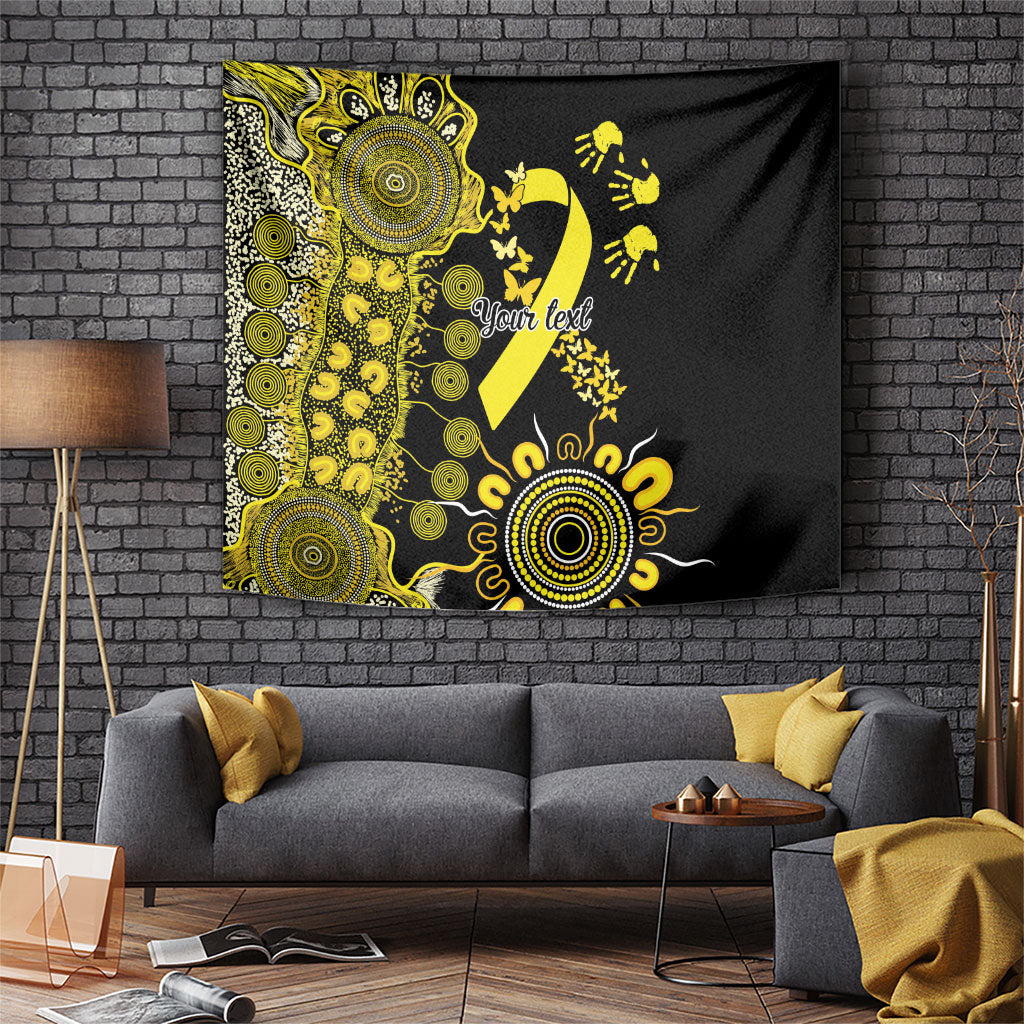 Sarcoma Support Rare Cancer Strength Personalised Tapestry Aboriginal Ribbon Dot Painting