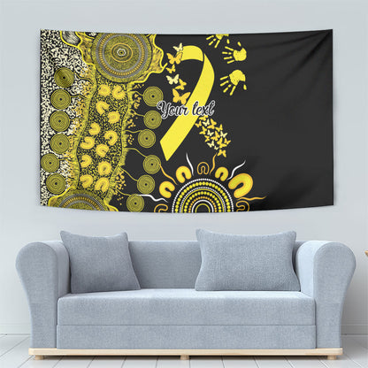 Sarcoma Support Rare Cancer Strength Personalised Tapestry Aboriginal Ribbon Dot Painting