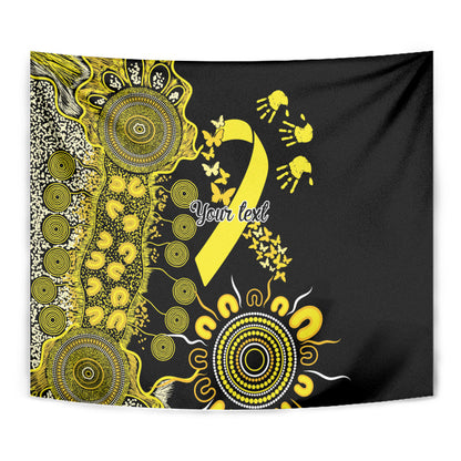 Sarcoma Support Rare Cancer Strength Personalised Tapestry Aboriginal Ribbon Dot Painting