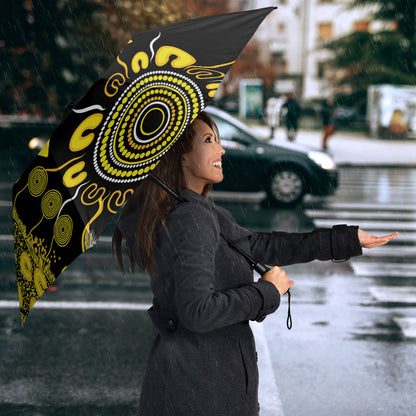 Sarcoma Support Rare Cancer Strength Personalised Umbrella Aboriginal Ribbon Dot Painting