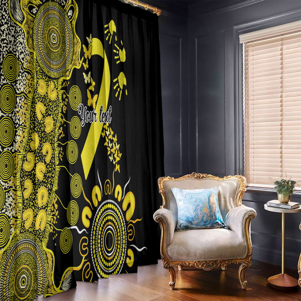 Sarcoma Support Rare Cancer Strength Personalised Window Curtain Aboriginal Ribbon Dot Painting