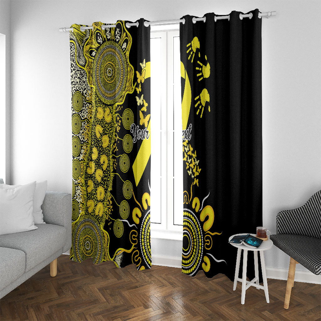 Sarcoma Support Rare Cancer Strength Personalised Window Curtain Aboriginal Ribbon Dot Painting