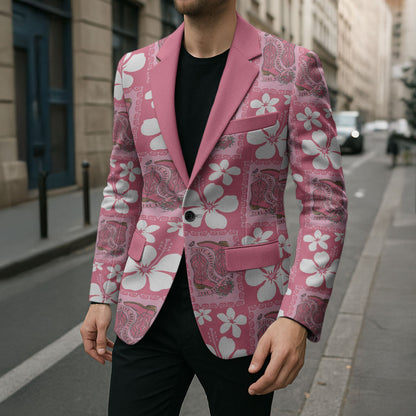 Give Cancer The Boot Pink Cowgirl Blazer Western Aloha Hibiscus Paniolo Heritage Floral