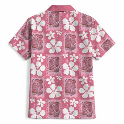 Give Cancer The Boot Pink Cowgirl Hawaiian Shirt Western Aloha Hibiscus Paniolo Heritage Floral