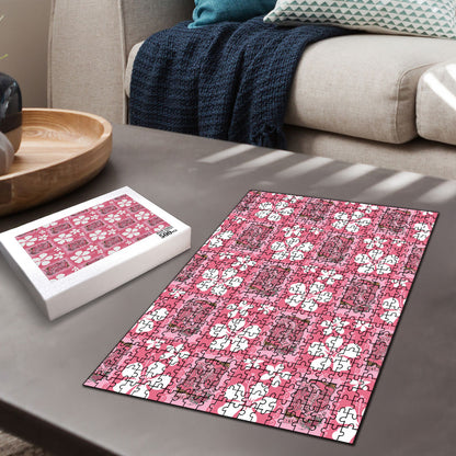 Give Cancer The Boot Pink Cowgirl Puzzle Western Aloha Hibiscus Paniolo Heritage Floral