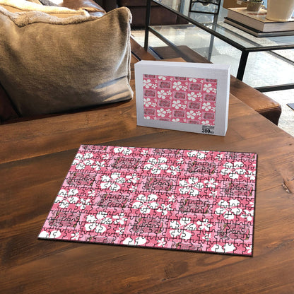 Give Cancer The Boot Pink Cowgirl Puzzle Western Aloha Hibiscus Paniolo Heritage Floral