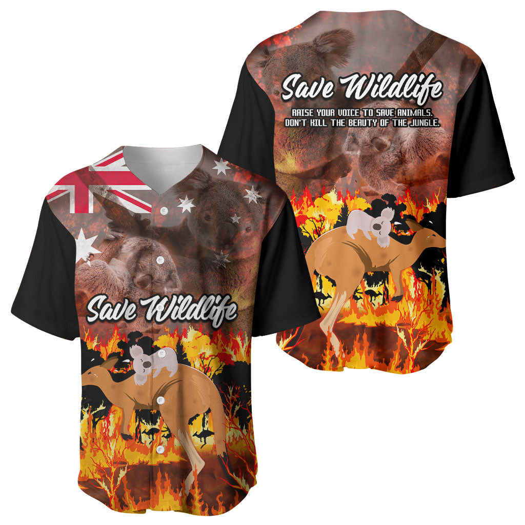 Save Wildlife Australia Baseball Jersey Australia Bushfire Recovery Wildlife Support