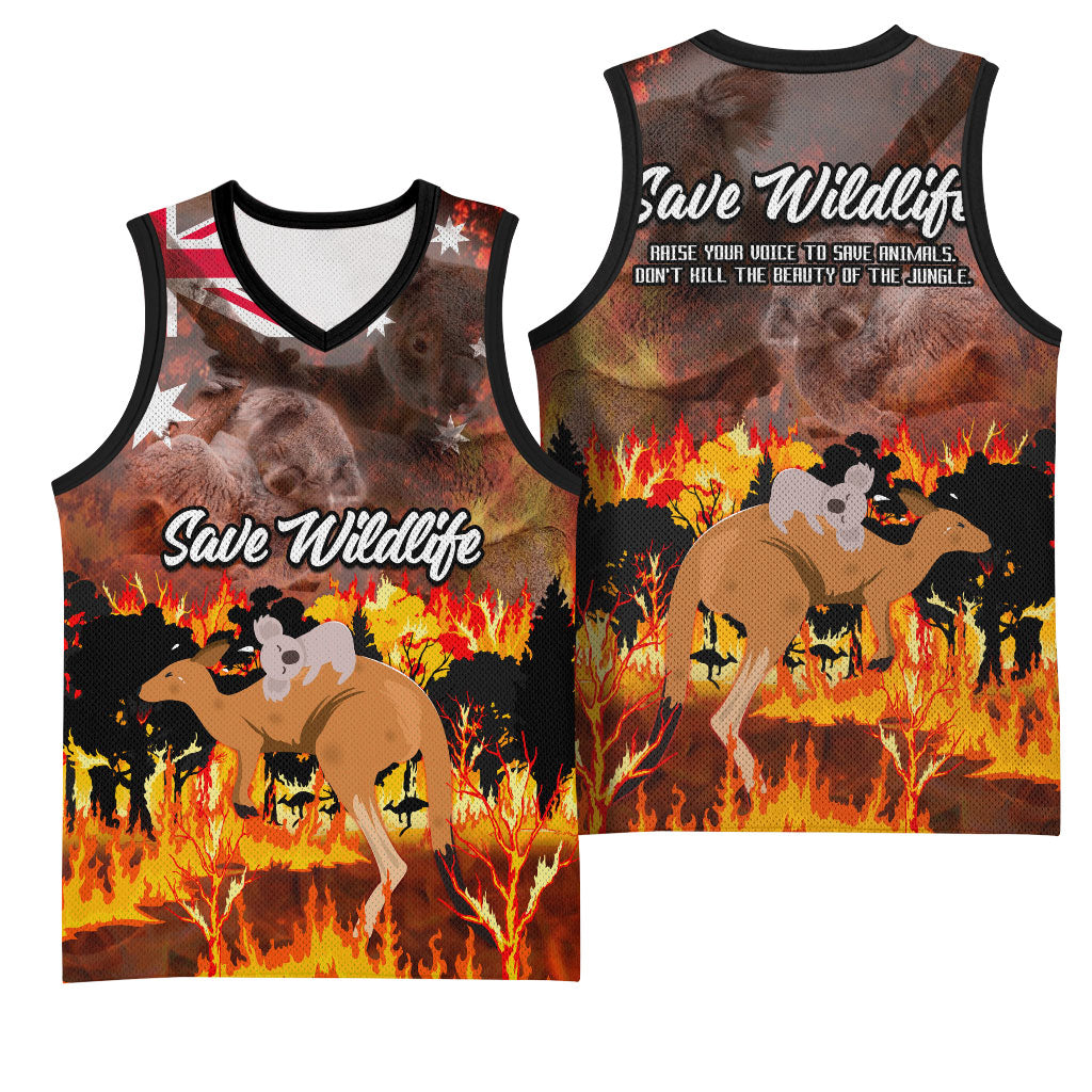 Save Wildlife Australia Basketball Jersey Australia Bushfire Recovery Wildlife Support