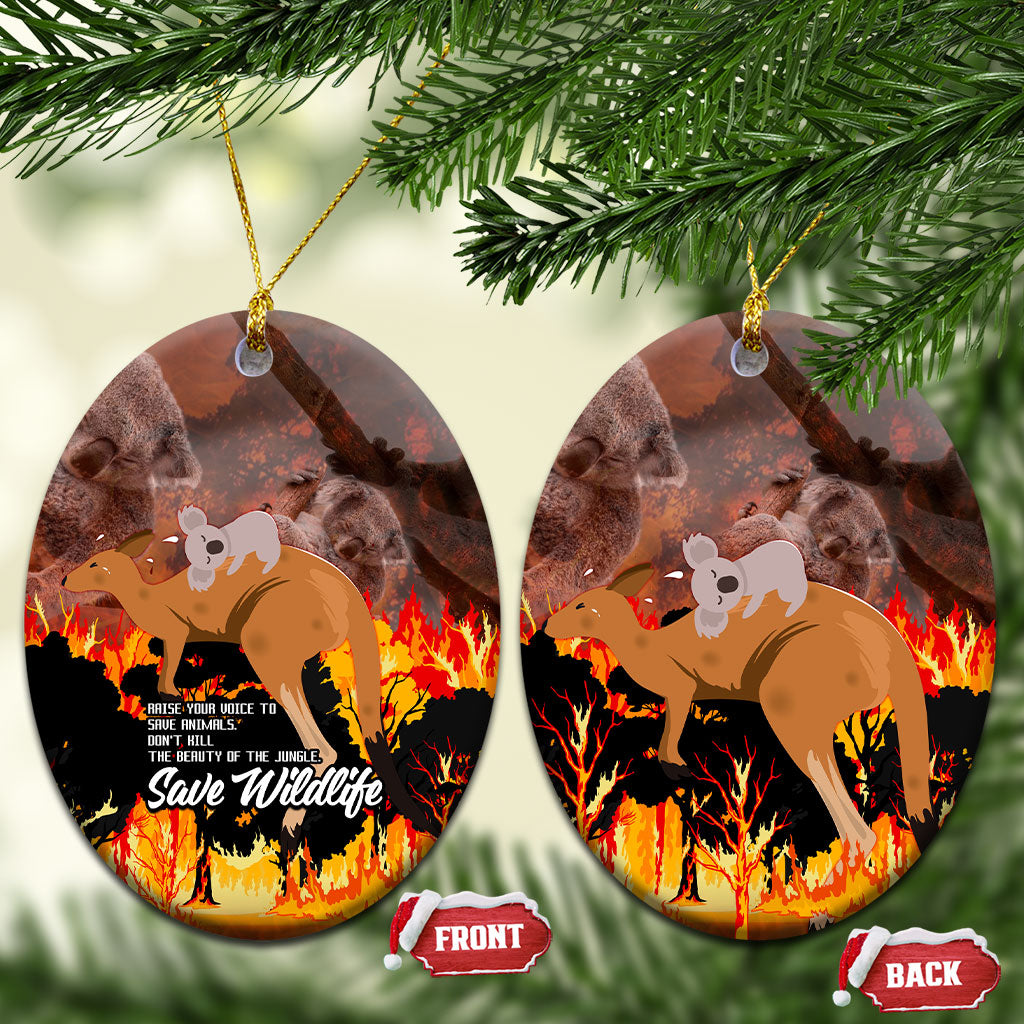 Save Wildlife Australia Ceramic Ornament Bushfire
