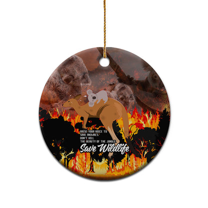 Save Wildlife Australia Ceramic Ornament Bushfire