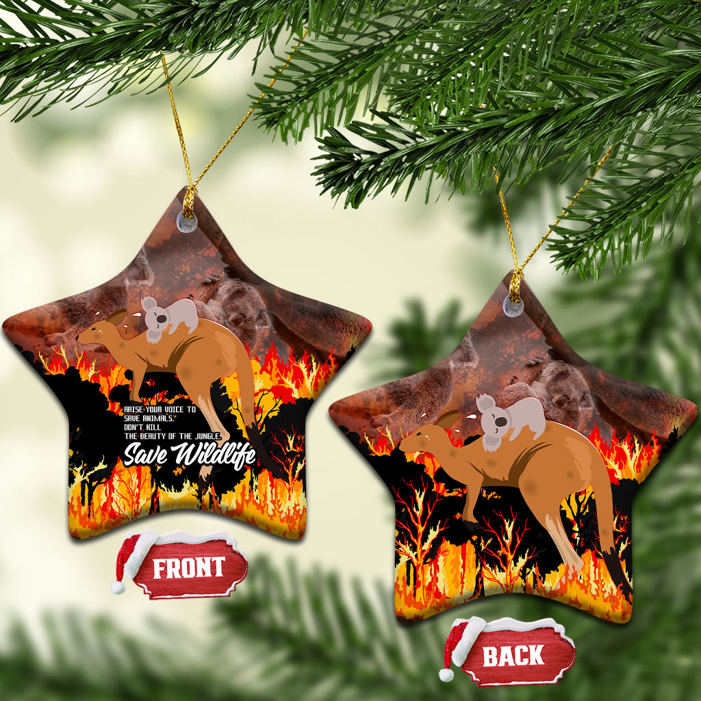 Save Wildlife Australia Ceramic Ornament Bushfire
