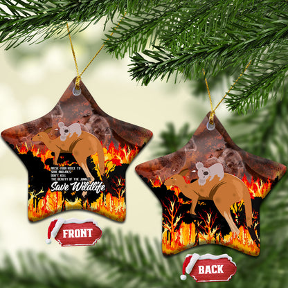 Save Wildlife Australia Ceramic Ornament Bushfire
