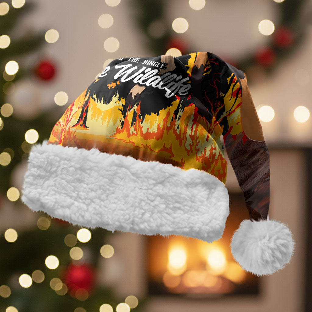 Save Wildlife Australia Christmas Santa Hat Bushfire