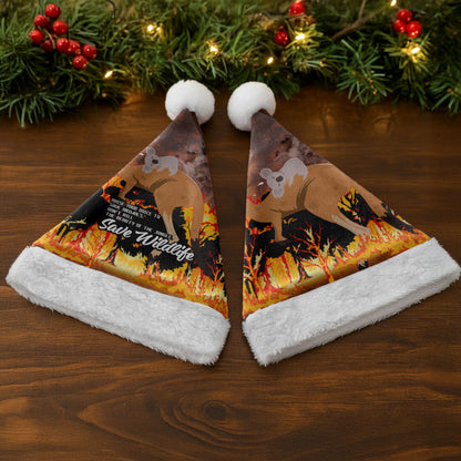 Save Wildlife Australia Christmas Santa Hat Bushfire