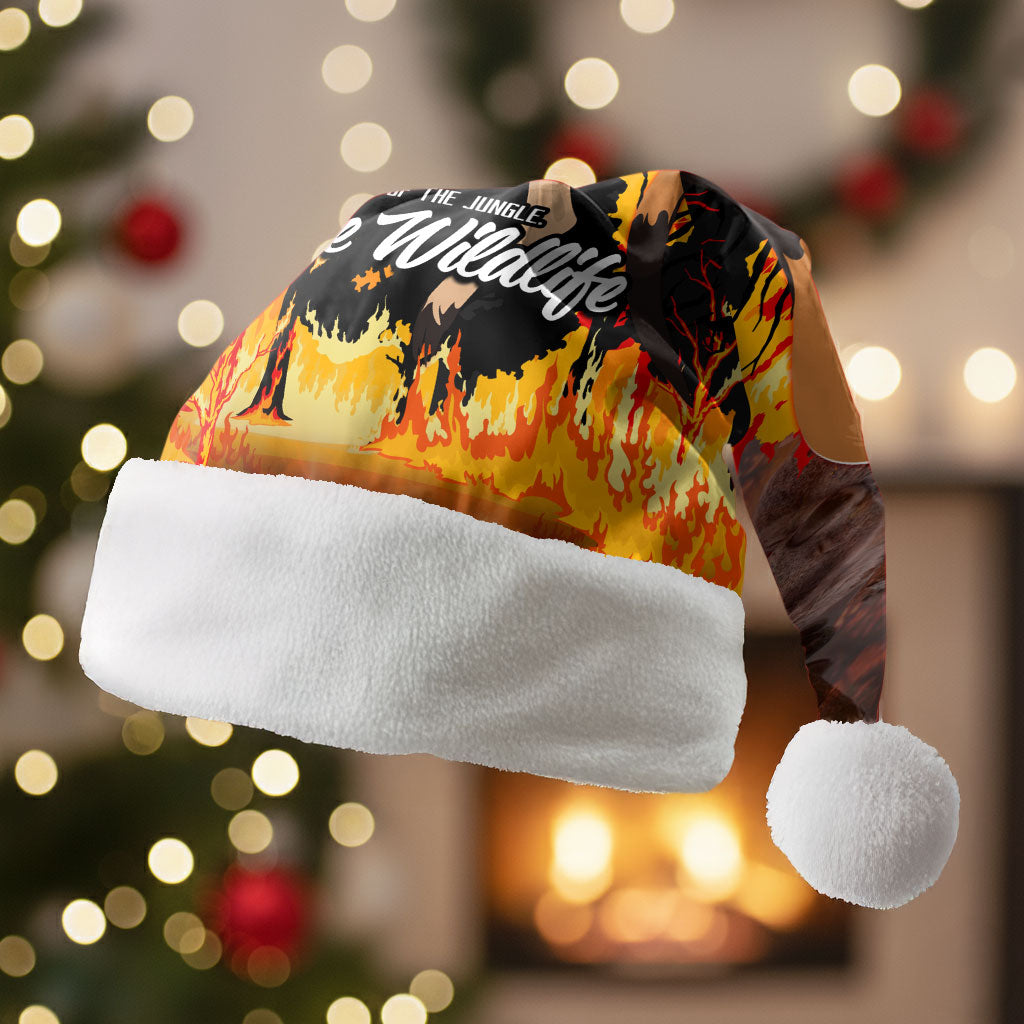 Save Wildlife Australia Christmas Santa Hat Bushfire