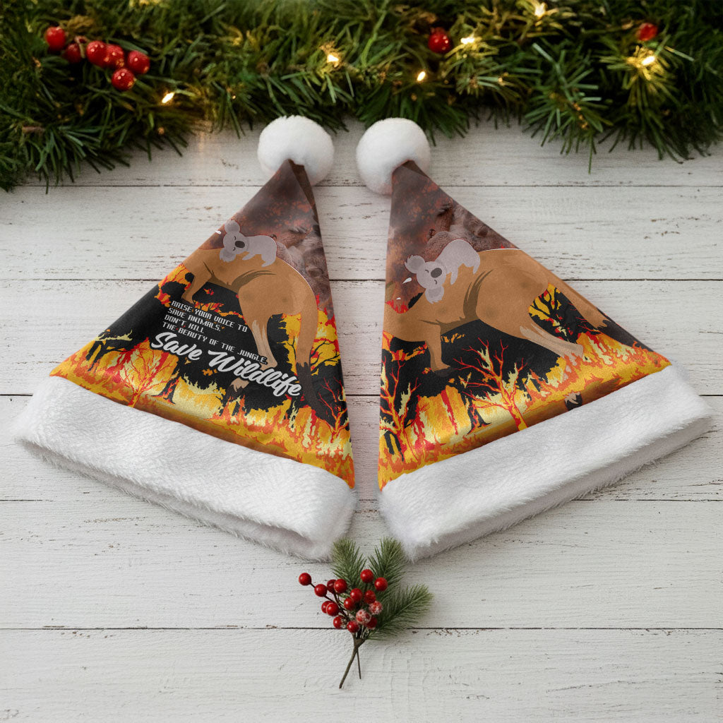 Save Wildlife Australia Christmas Santa Hat Bushfire