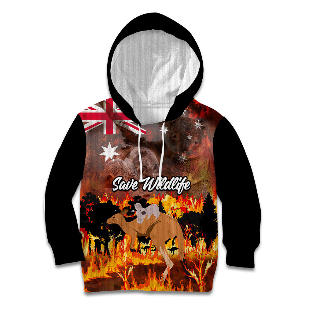 Save Wildlife Australia Kid Hoodie Australia Bushfire Recovery Wildlife Support
