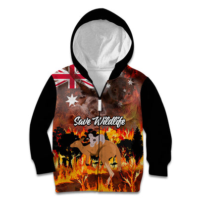 Save Wildlife Australia Kid Hoodie Australia Bushfire Recovery Wildlife Support