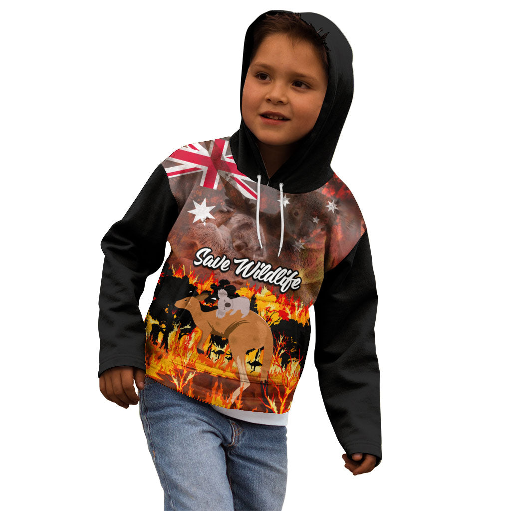 Save Wildlife Australia Kid Hoodie Australia Bushfire Recovery Wildlife Support