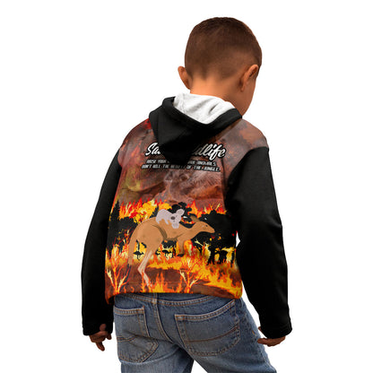 Save Wildlife Australia Kid Hoodie Australia Bushfire Recovery Wildlife Support