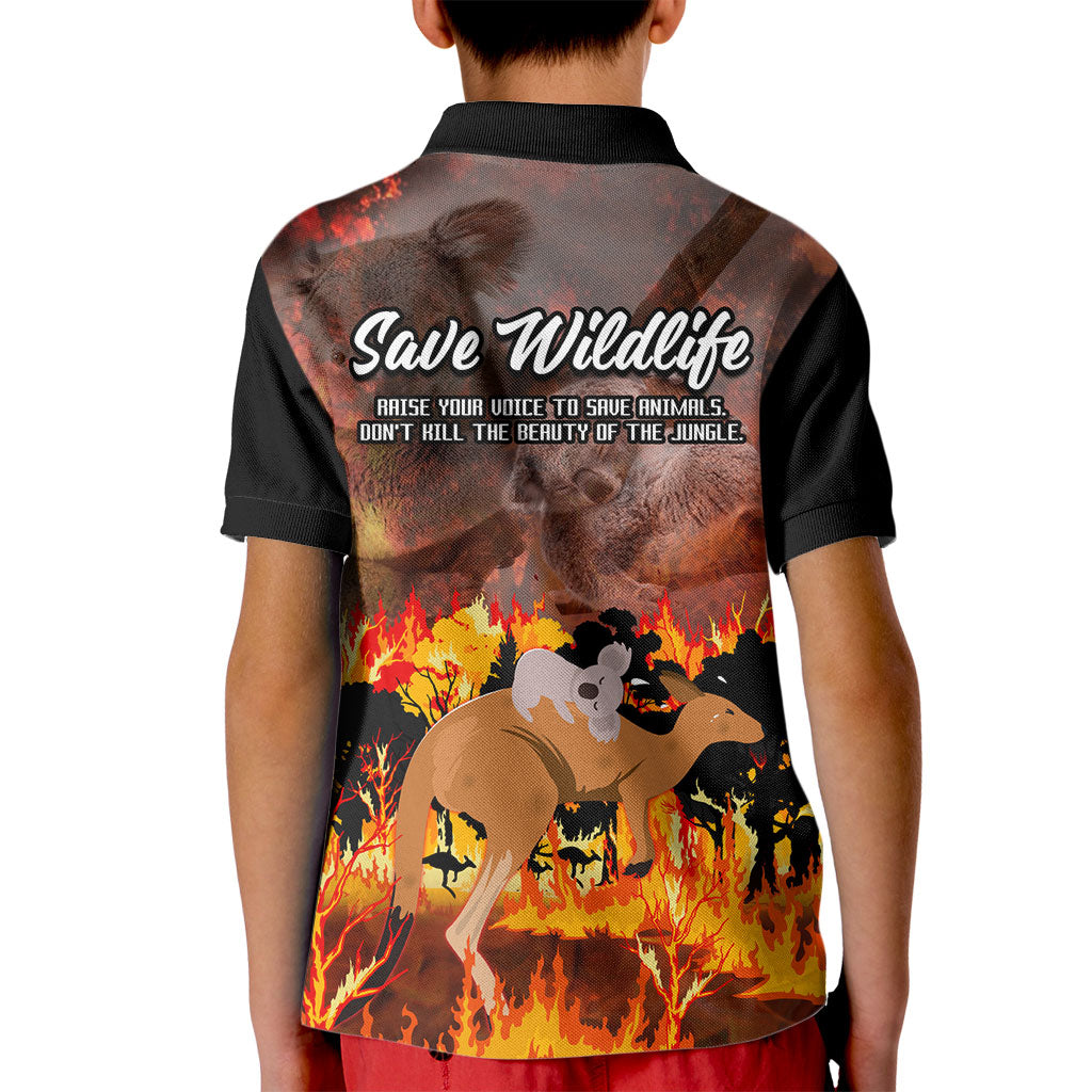 Save Wildlife Australia Kid Polo Shirt Australia Bushfire Recovery Wildlife Support