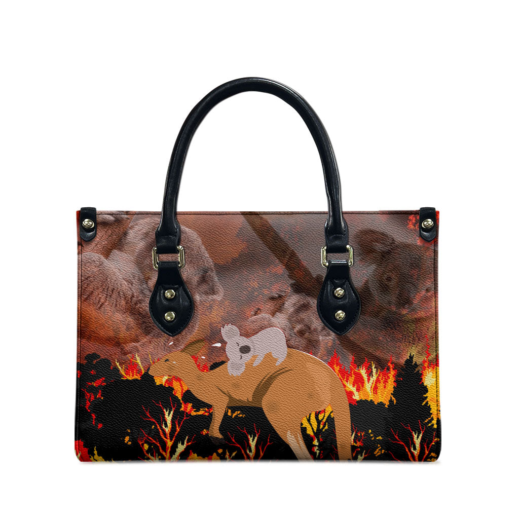 Save Wildlife Australia Leather Bag Australia Bushfire Recovery Wildlife Support