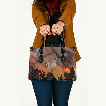 Save Wildlife Australia Leather Bag Australia Bushfire Recovery Wildlife Support