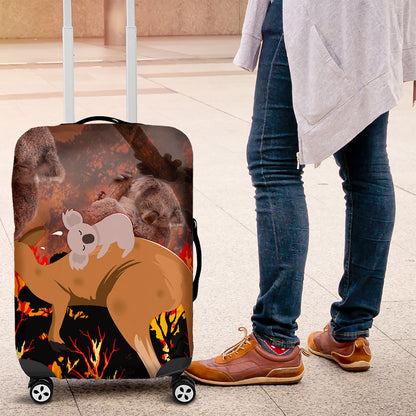Save Wildlife Australia Luggage Cover Australia Bushfire Recovery Wildlife Support