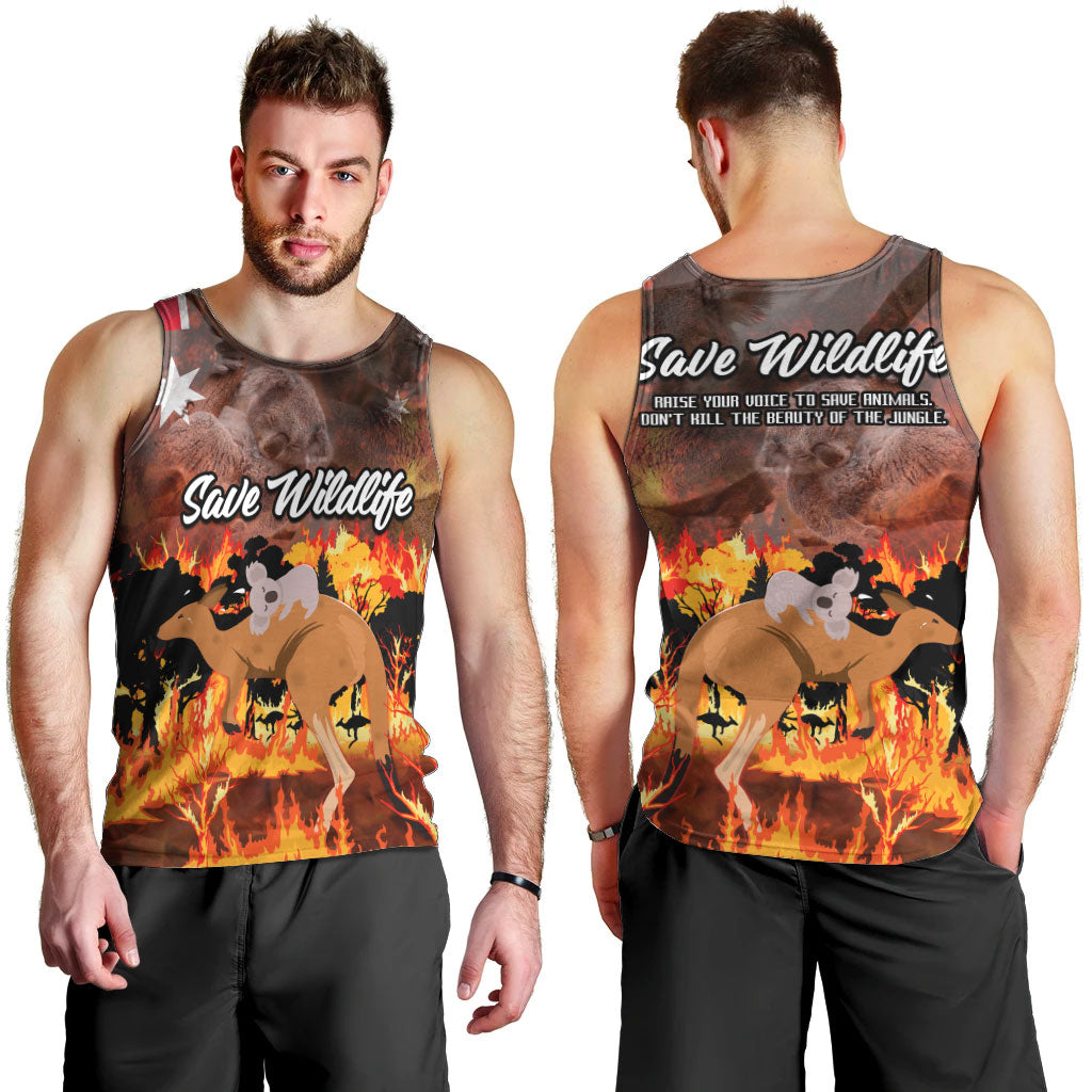 Save Wildlife Australia Men Tank Top Australia Bushfire Recovery Wildlife Support