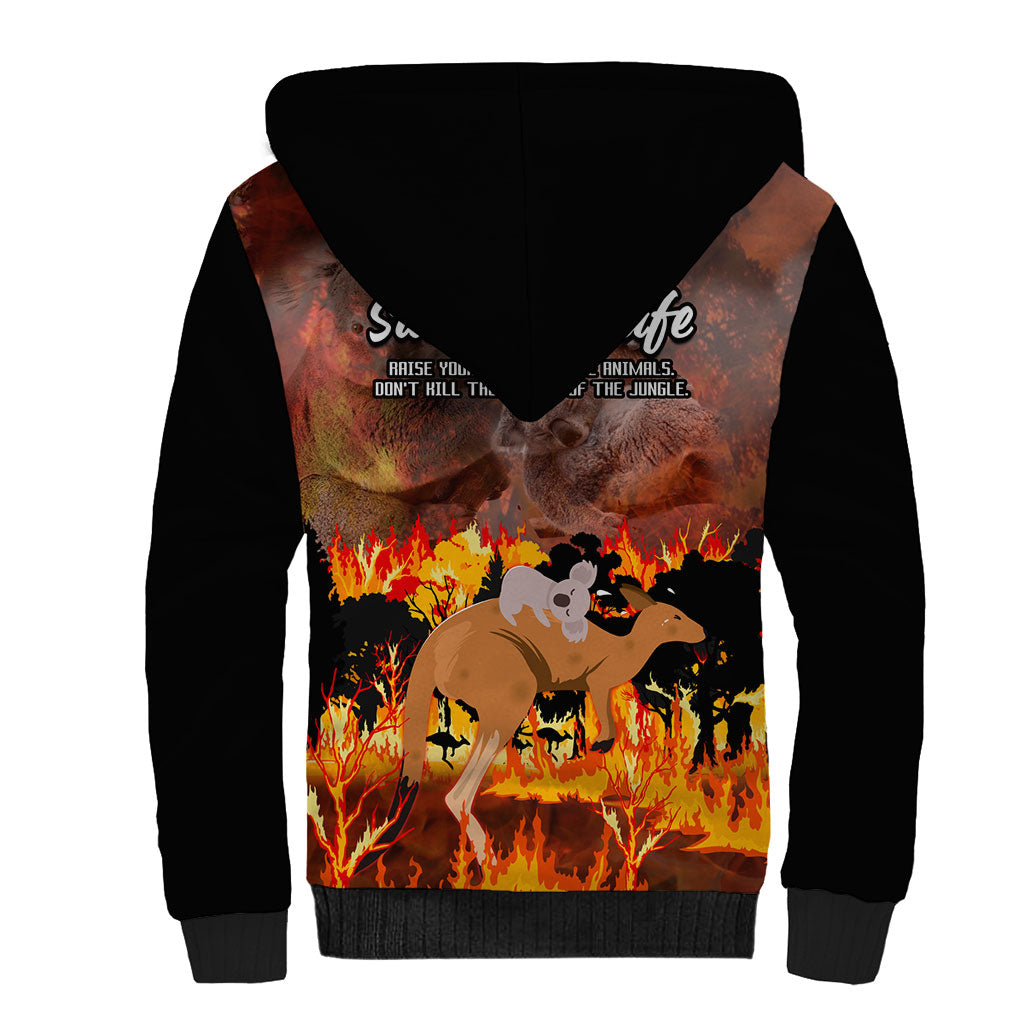 Save Wildlife Australia Sherpa Hoodie Australia Bushfire Recovery Wildlife Support