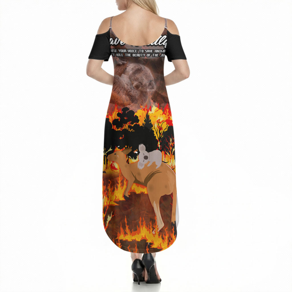 Save Wildlife Australia Summer Maxi Dress Australia Bushfire Recovery Wildlife Support