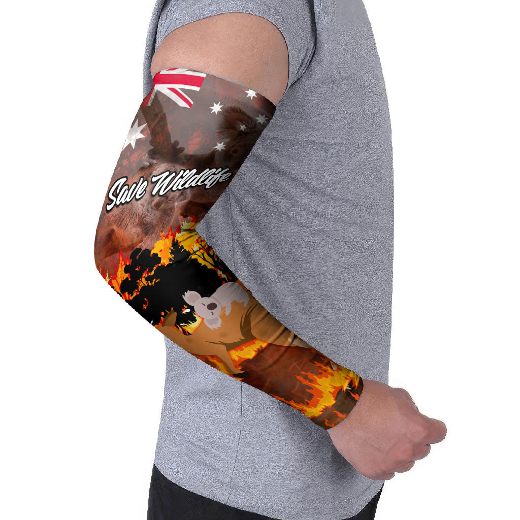 Personalised Save Wildlife Australia Arm Sleeves Australia Bushfire Recovery Wildlife Support