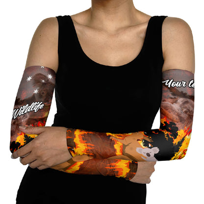 Personalised Save Wildlife Australia Arm Sleeves Australia Bushfire Recovery Wildlife Support