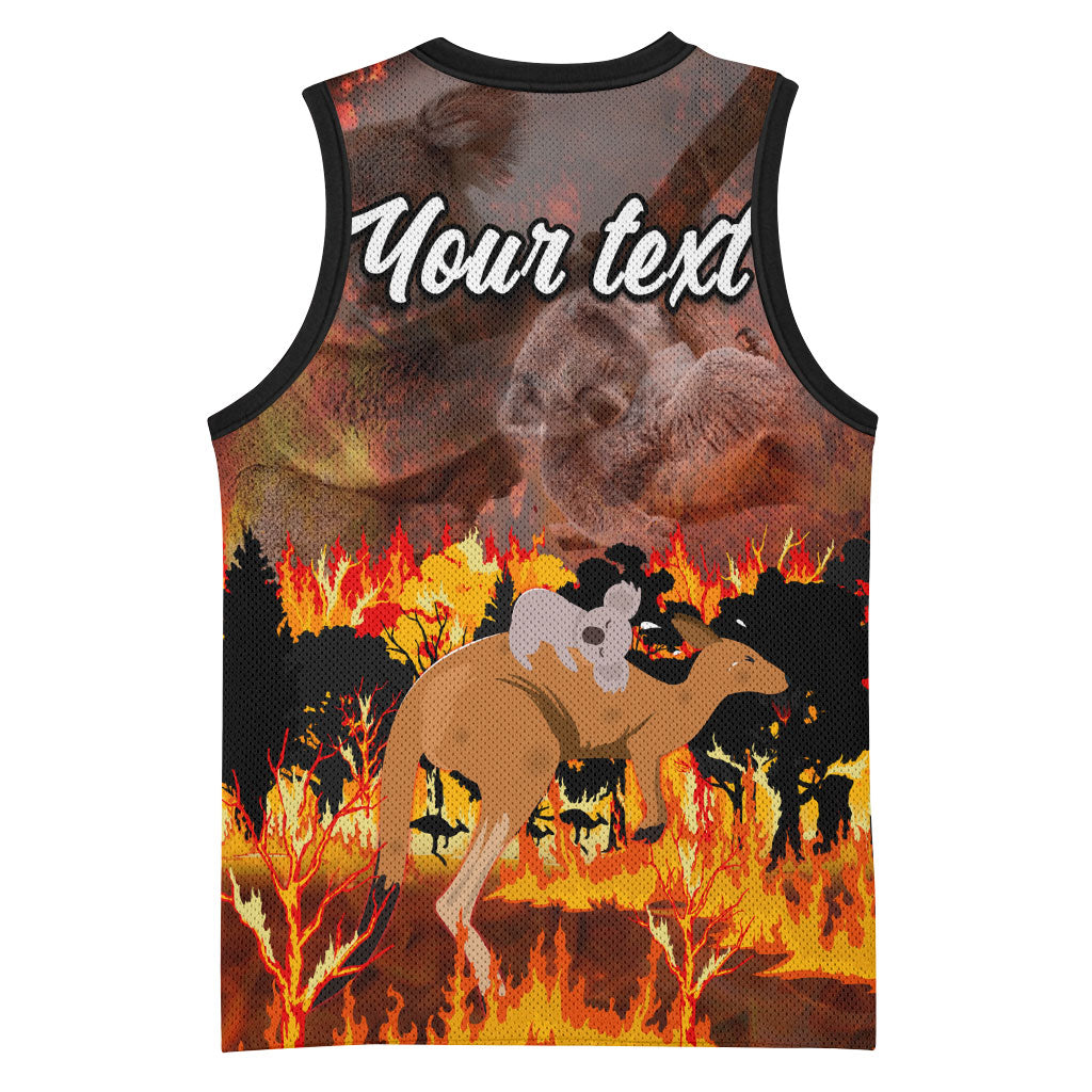 Personalised Save Wildlife Australia Basketball Jersey Australia Bushfire Recovery Wildlife Support
