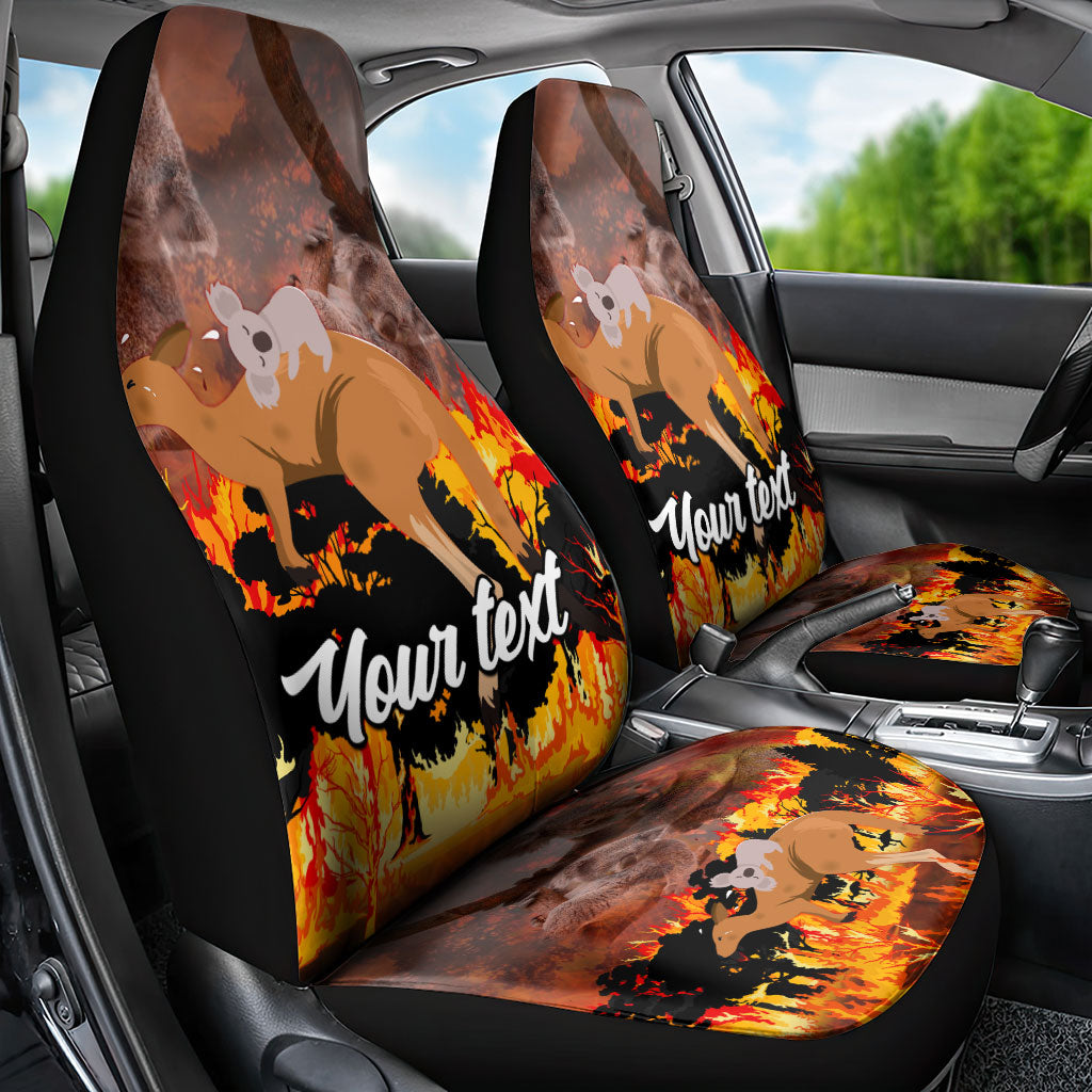 Personalised Save Wildlife Australia Car Seat Cover Australia Bushfire Recovery Wildlife Support
