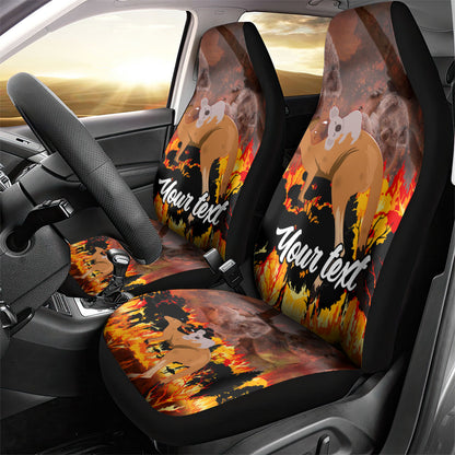 Personalised Save Wildlife Australia Car Seat Cover Australia Bushfire Recovery Wildlife Support