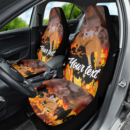 Personalised Save Wildlife Australia Car Seat Cover Australia Bushfire Recovery Wildlife Support