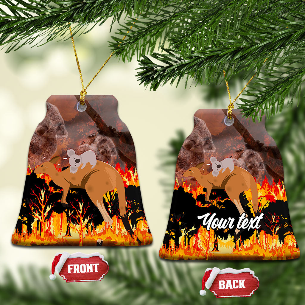 Personalised Save Wildlife Australia Ceramic Ornament Bushfire