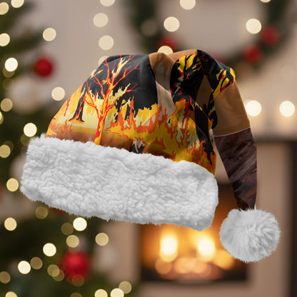 Personalised Save Wildlife Australia Christmas Santa Hat Bushfire