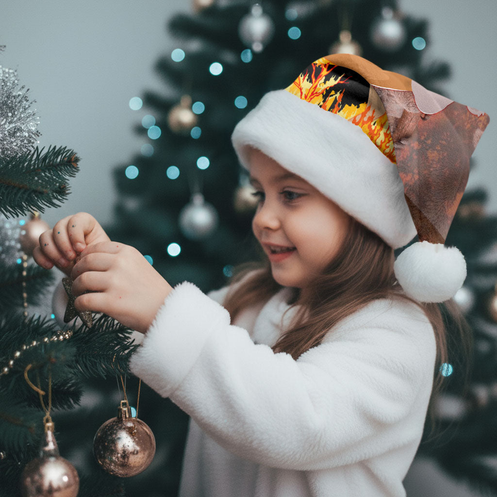 Personalised Save Wildlife Australia Christmas Santa Hat Bushfire